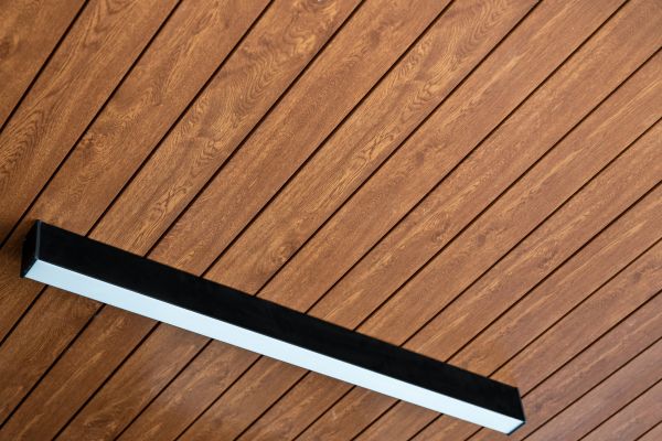 Wood Panel Ceiling Install